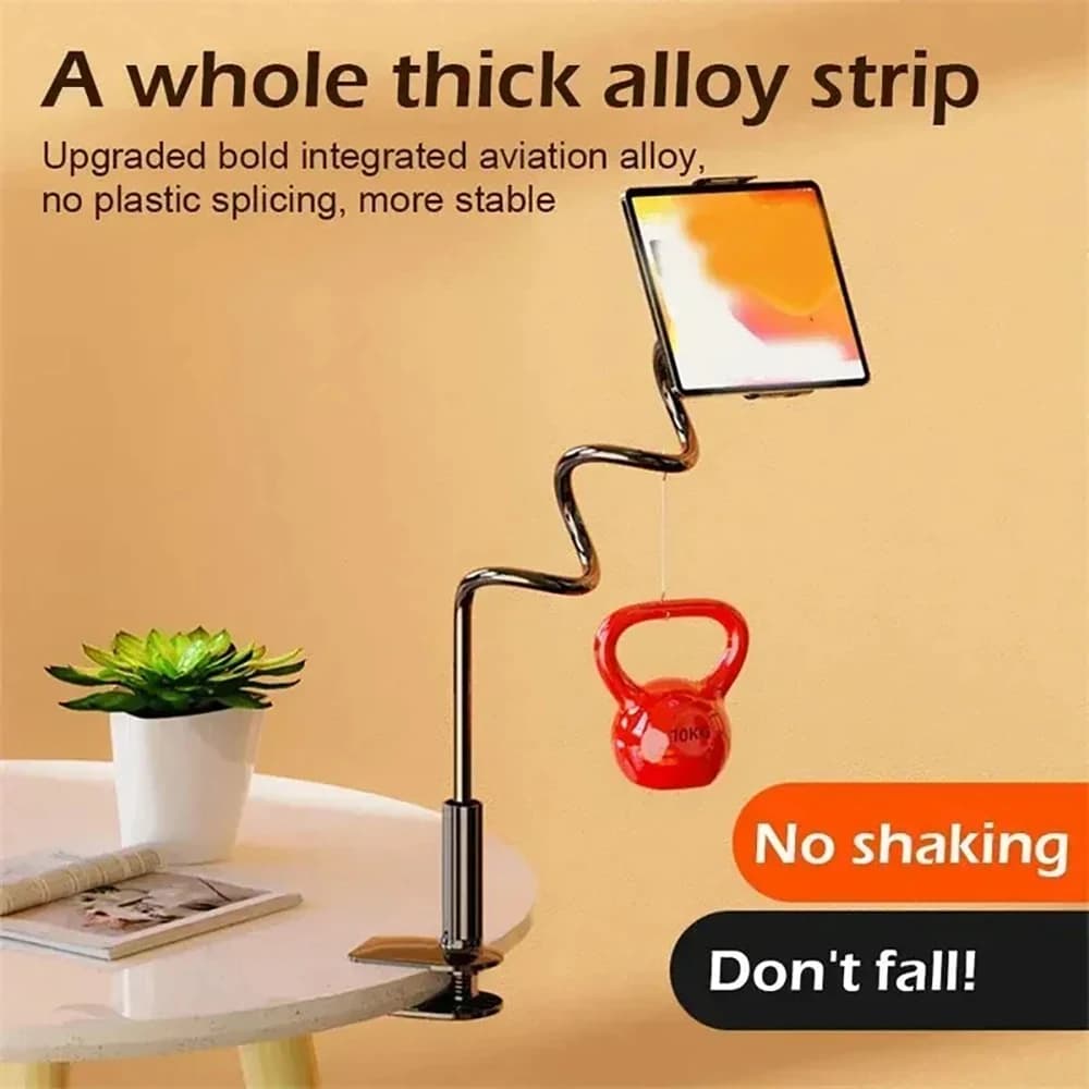 360 Rotating Clip Mobile Phone Holder Flexible Long Bracket For iPhone Samsung Xiaomi Kindle Stable Clamp Mount Bed Desktop Sofa