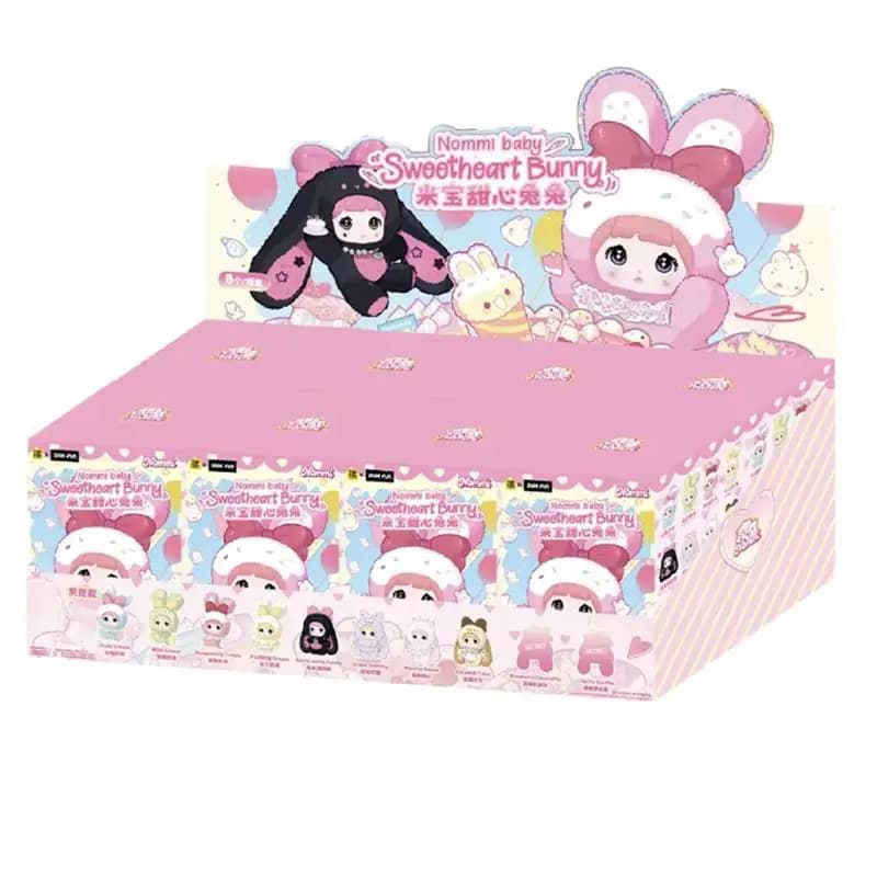 Nuovo autentico Nommi dolce cuore coniglio peluche bambola giocattolo sorpresa scatola cieca morbido peluche ornamento regalo di compleanno della ragazza