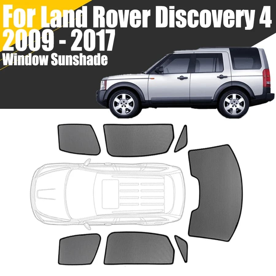 Parasole magnetico personalizzato per finestrino dell'auto per Land Rover Discovery 4 2009-2017 Tenda in rete per parabrezza anteriore