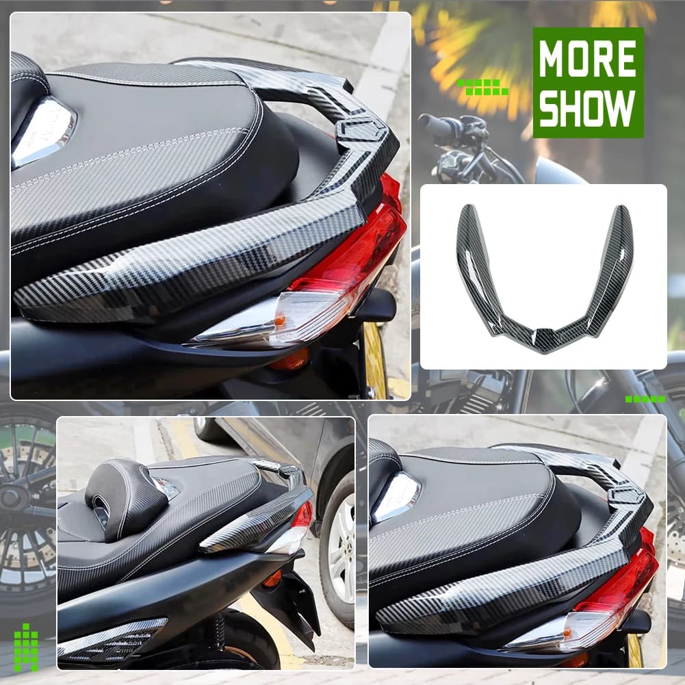 Pannelli posteriori carenatura moto in fibra di carbonio per YAMAHA Nmax155 NMAX155 N MAX155 2020 2021 2022-2024