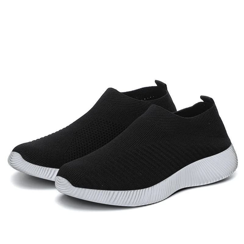 Scarpe da ginnastica slip-on in mesh traspirante da donna Scarpe da passeggio leggere e confortevoli con suola imbottita Scarpe casual morbide Tenis De Mujer