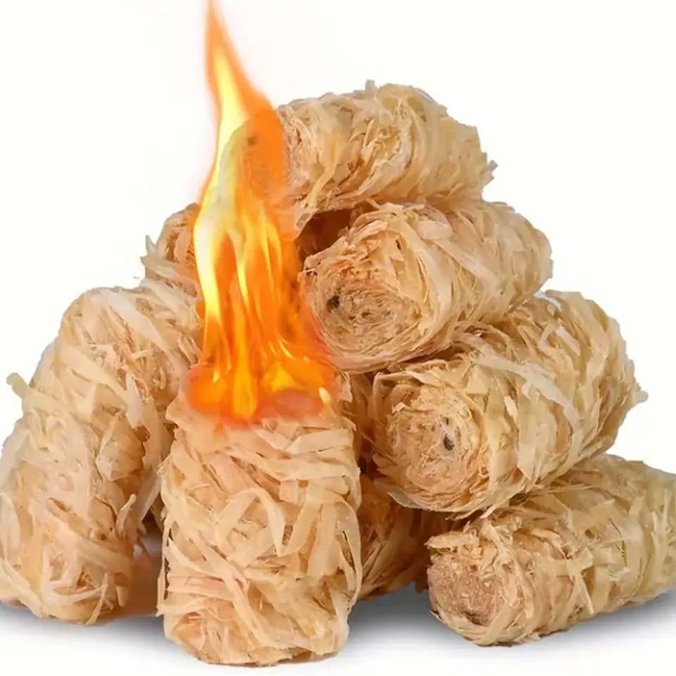 30/100pcs natural fire starter, wax wood stick, suitable for fireplace, barbecue stove, chimney oven, charcoal ignition