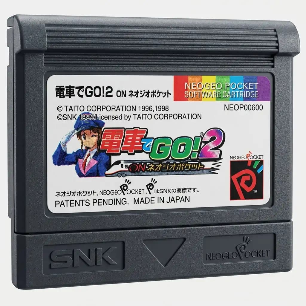 Cartuccia di Gioco Personalizzata Tascabile | Compatibile con NGP e NGPC | DENSHA DE GO! 2 | Solo VERSIONE JP | RetroExpansion