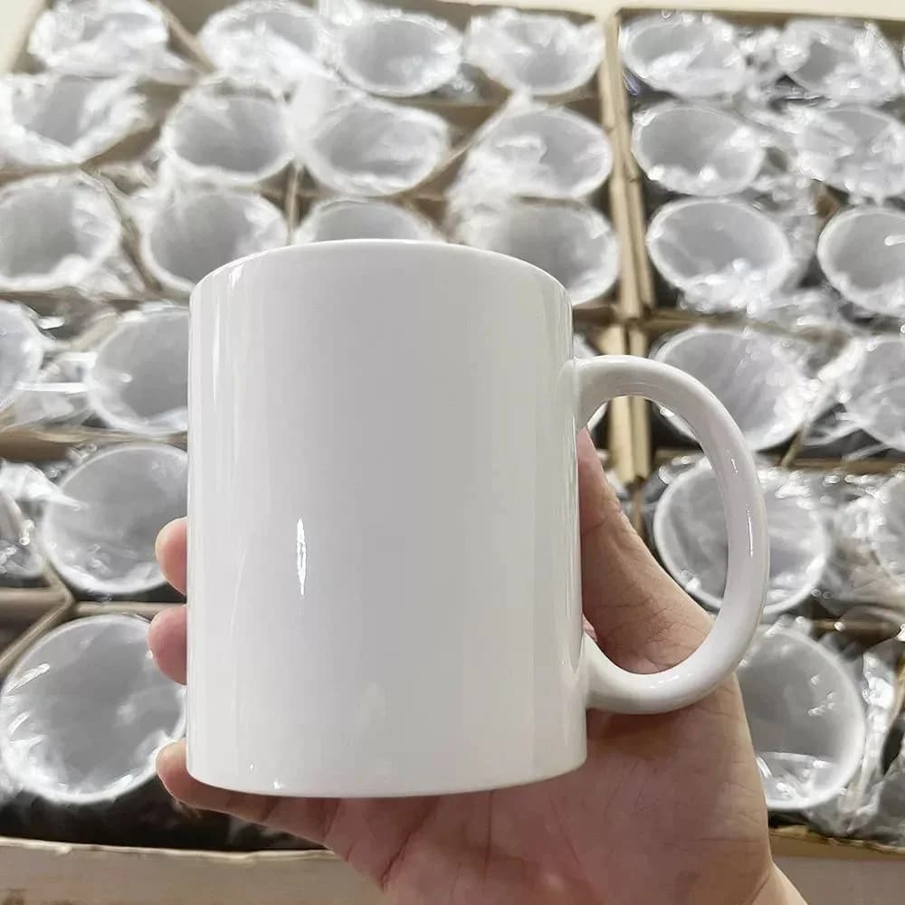 4 pezzi 11OZ tazze per sublimazione set tazze classiche vuote con manici tazza da caffè fai da te regalo per carta da sublimazione