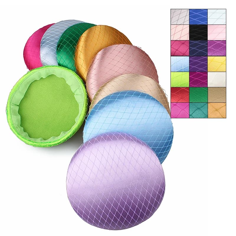 Basi per fascinator in raso da 15 cm per berretto da modisteria da sposa Accessori per capelli fai da te Cena per feste Materiale artigianale Base per fascinatori Chapeau
