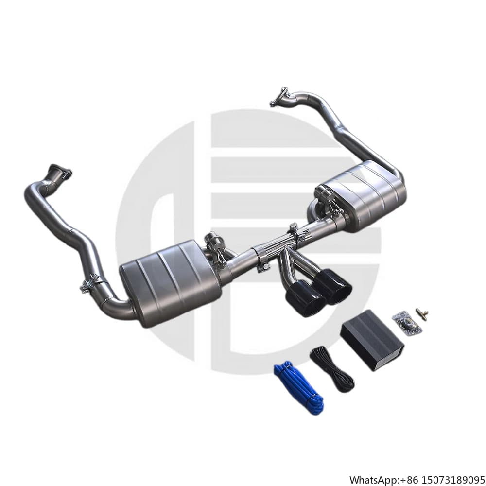 Sistema di Scarico ad Alte Prestazioni in Acciaio Inox per S 3.4L 987.1 Catback con Valvola a Vuoto