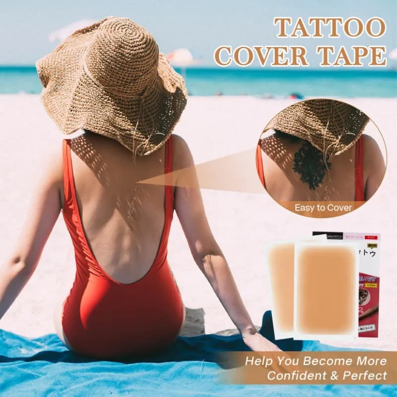 A73U Nastro per coprire tatuaggi ultra sottile da 6 pezzi, adesivo correttore tono pelle impermeabile invisibile per coprire tatuaggi