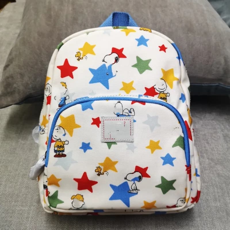 Zaino Piccolo Impermeabile con Stampa Snoopy, Leggero e Resistente, Borsa a Tracolla per Scuola, Zaino Casual Portatile per Ragazzi e Ragazze
