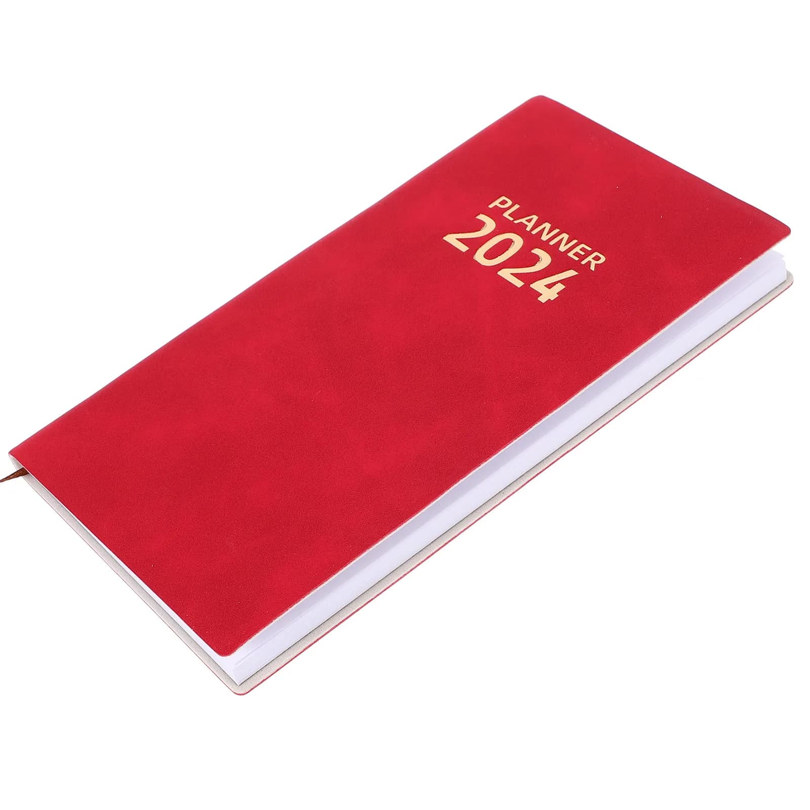 Agenda 2024 in Inglese, Taccuino Compatto Portatile, Organizer Giornaliero, Blocco Note Leggero per Ufficio, Viaggi, Studenti, Pianificazione Accademica