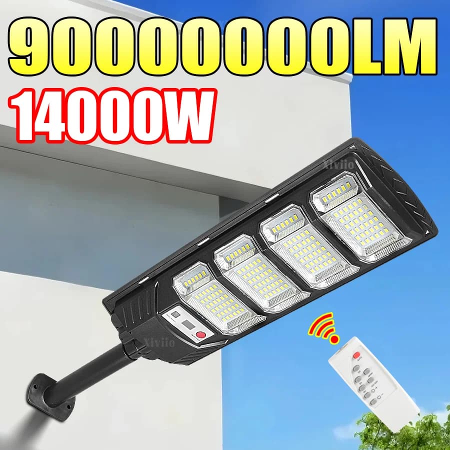 900000000LM Solar Led Light Sunlight Powerful Outdoor Motion Sensor Solar Lamp Outdoor 14000W Garden Street Spotlight Wall Lamp