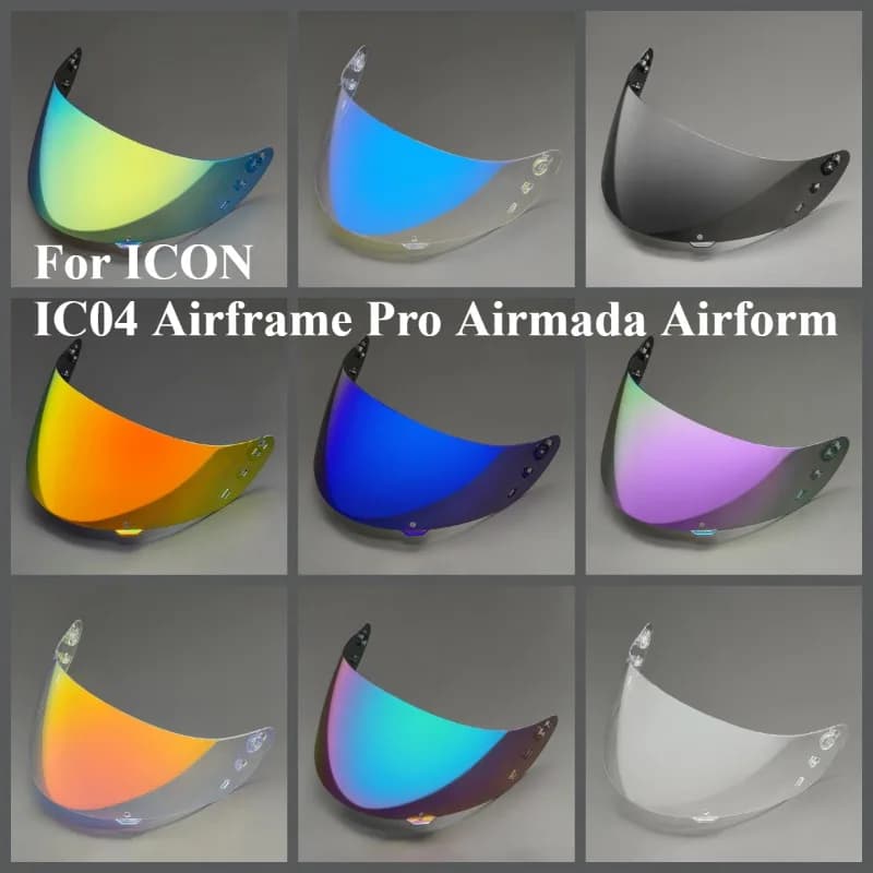 Helmet Visors for ICON IC04 Airframe Pro Airmada Airform Lens Shield Sunscreen Windshield Uv Protection