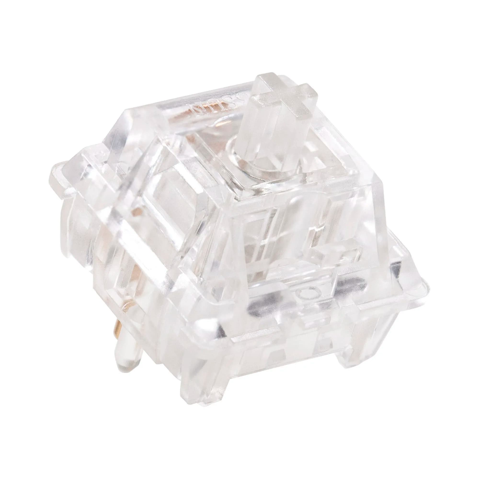 BSun Clear Switch Transparent RGB SMD 5pin 55g Tactile Switch PC PA12 Factory Pre Lubricated Long Spring