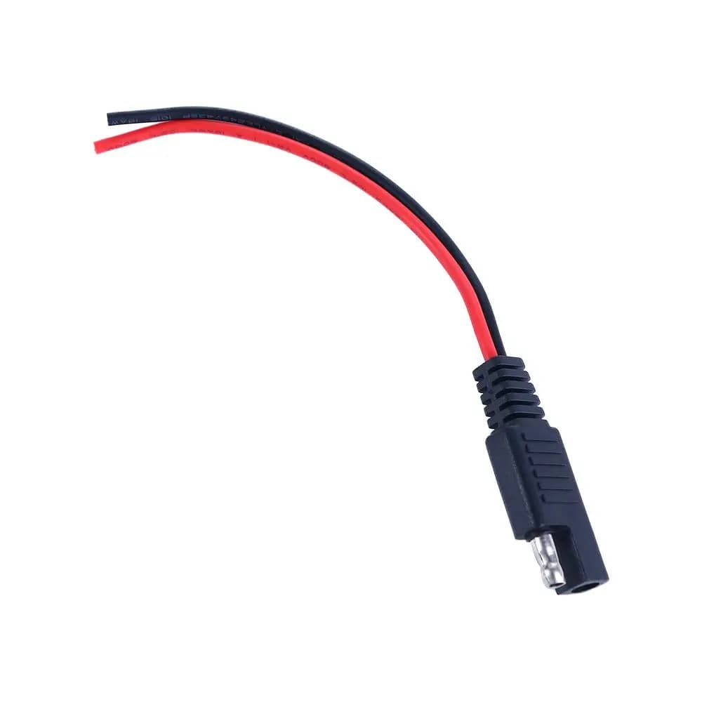 Cavo di Prolunga con Connettore SAE a 2 Pin per Pannello Solare, Avviatore d'Emergenza per Auto, Batteria Solare, Cavo di Alimentazione Automobilistico