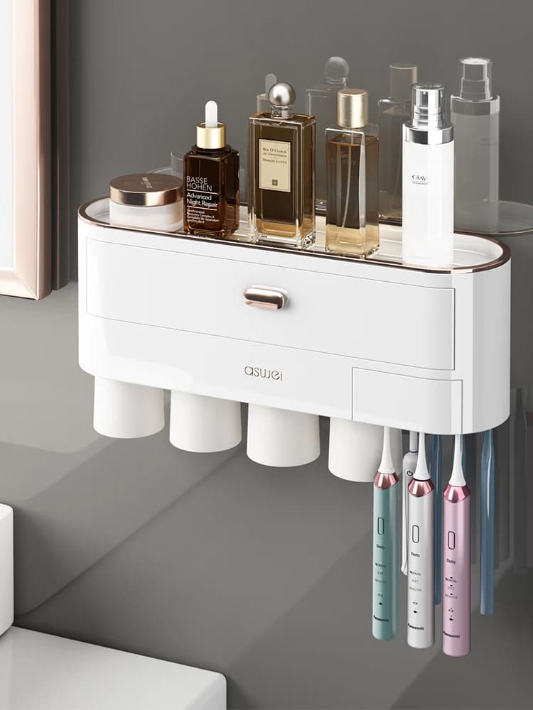 Toilet Toothbrush door Electric brush holder for bathroom brush holder