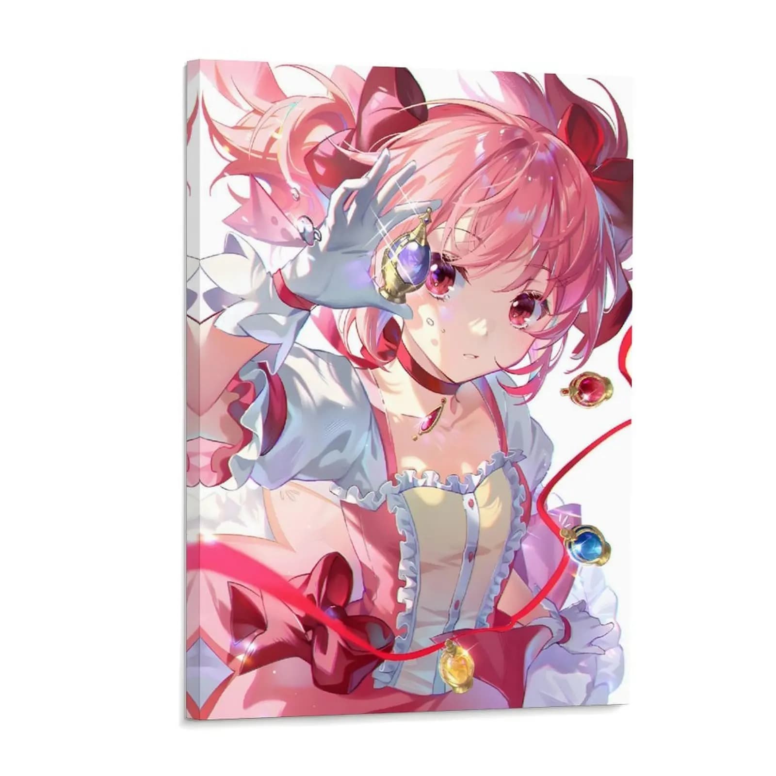 Anime Girl Magic Soul Gem Poster Madoka Magica Canvas Wall Art Posters Painting Decoration for Home Bedroom Dorm Bathroom Decor Gift