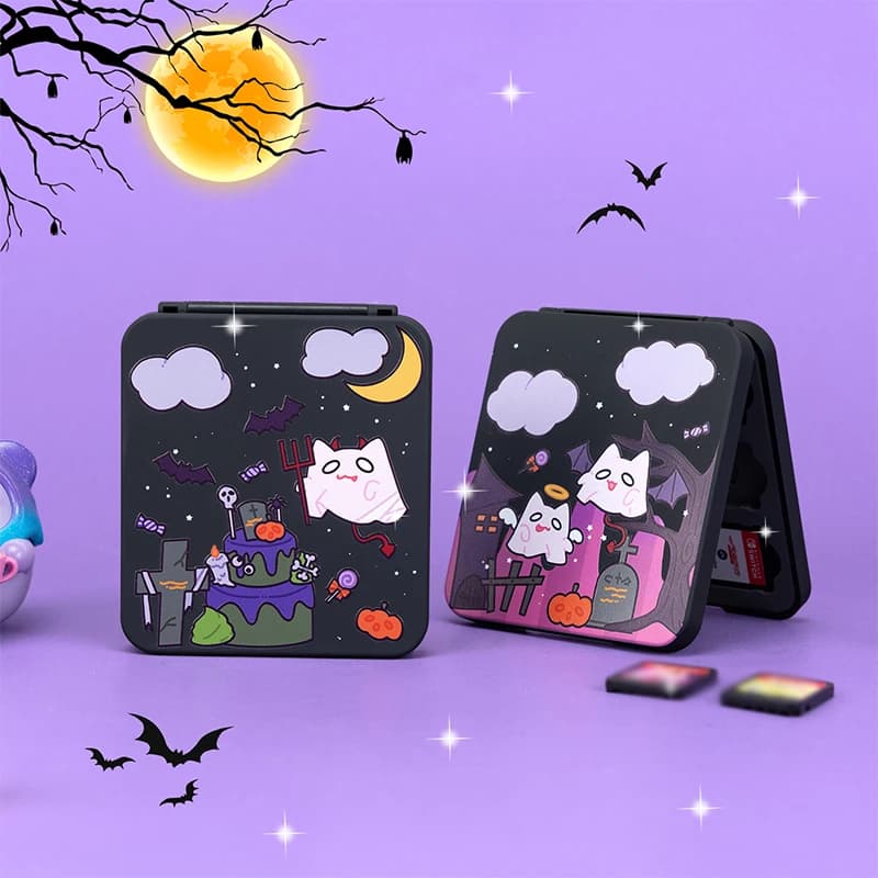 Animal New Switch Oled Scatola di immagazzinaggio di carte da gioco Guscio rigido Custodia portatile 12 in 1 per carte da gioco per Nintendo Switch Oled/Switch