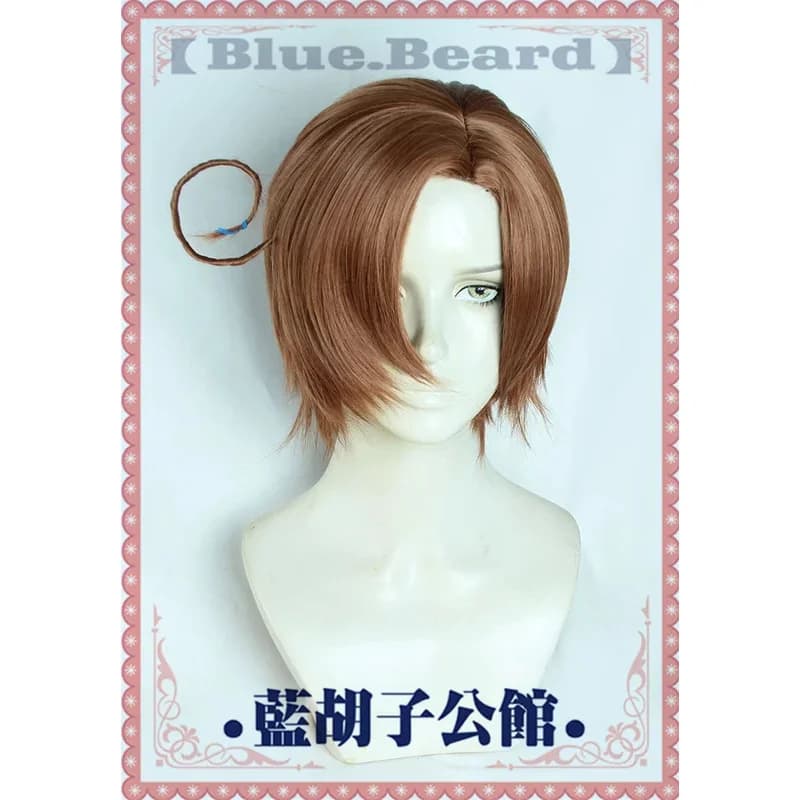 Cosplay Wig APH Axis Powers Hetalia Romano Lovino Vargas, Corta, Heat Resistant, Synthetic Hair for Halloween