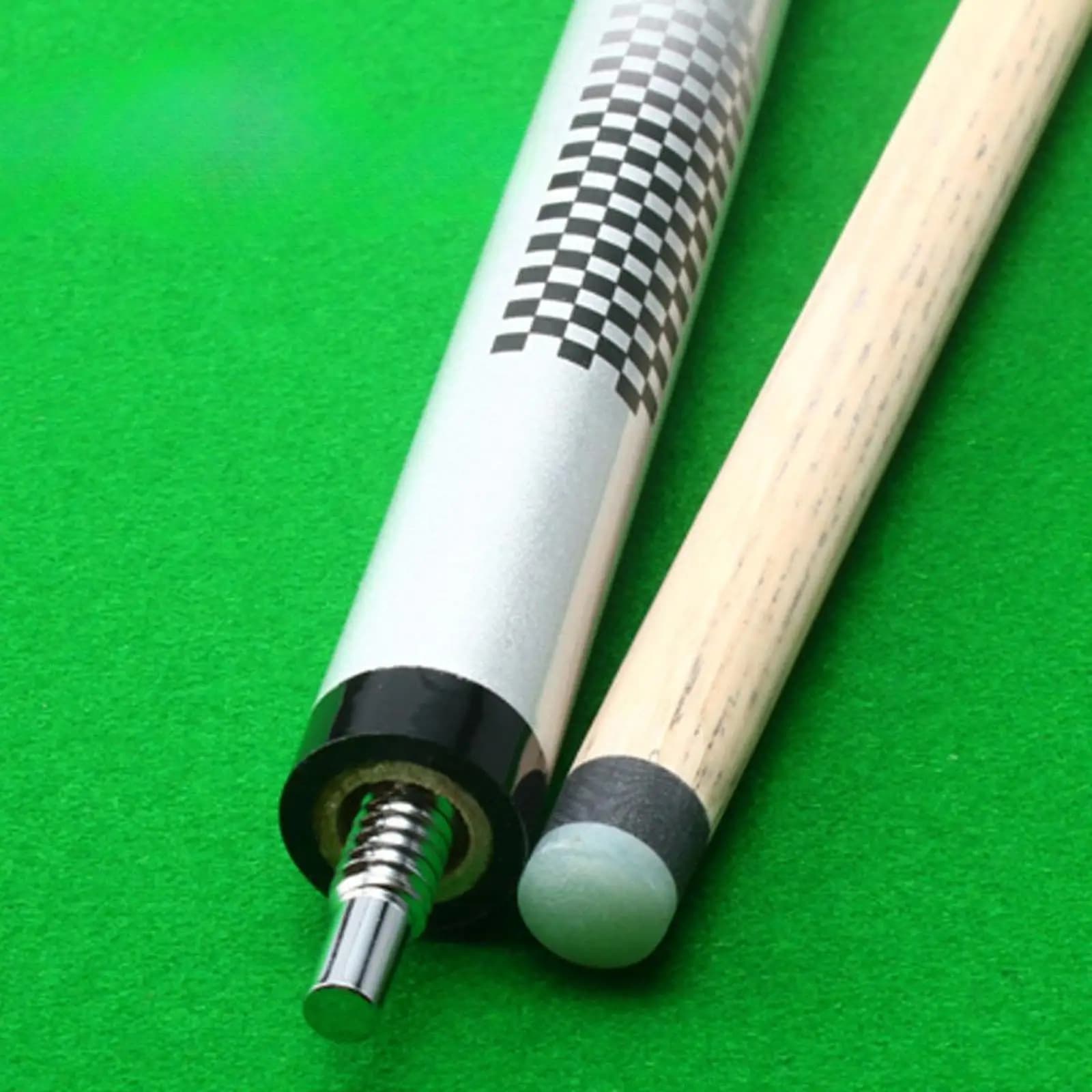 Stecca da Biliardo con Punta Grande da 13mm, Stecca da Biliardo in Legno Divisibile per Pratica, Salto e Break, per Principianti e Adulti