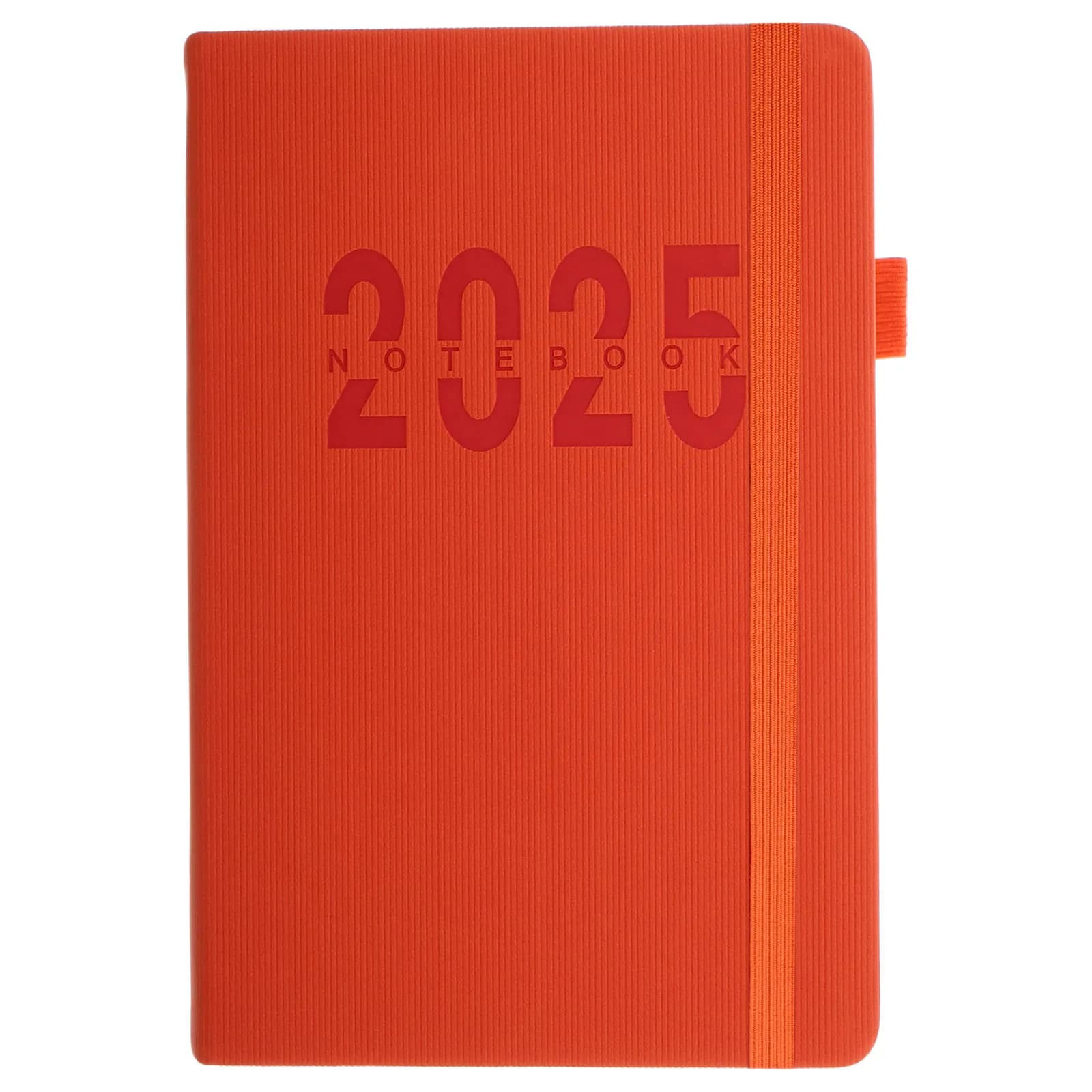 Agenda Planner 2025 con Copertina Rigida, Cinturino e Portapenna, Organizer Giornaliero per Studenti, Lavoratori, Viaggi e Riunioni
