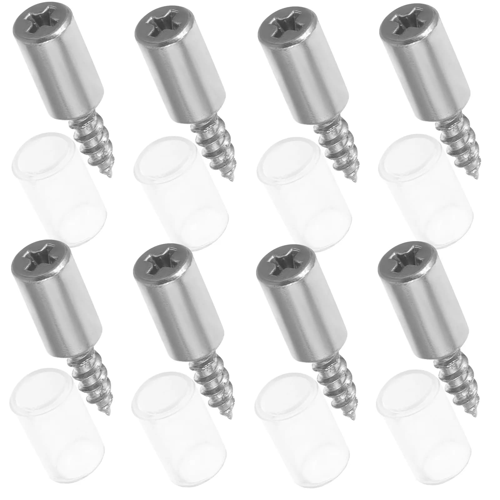 50Pcs Decorative Iron Screws Caps Self-Tapping Mirror Fixing Fasteners for Furniture Upholstery Decorative Wood Layer Board