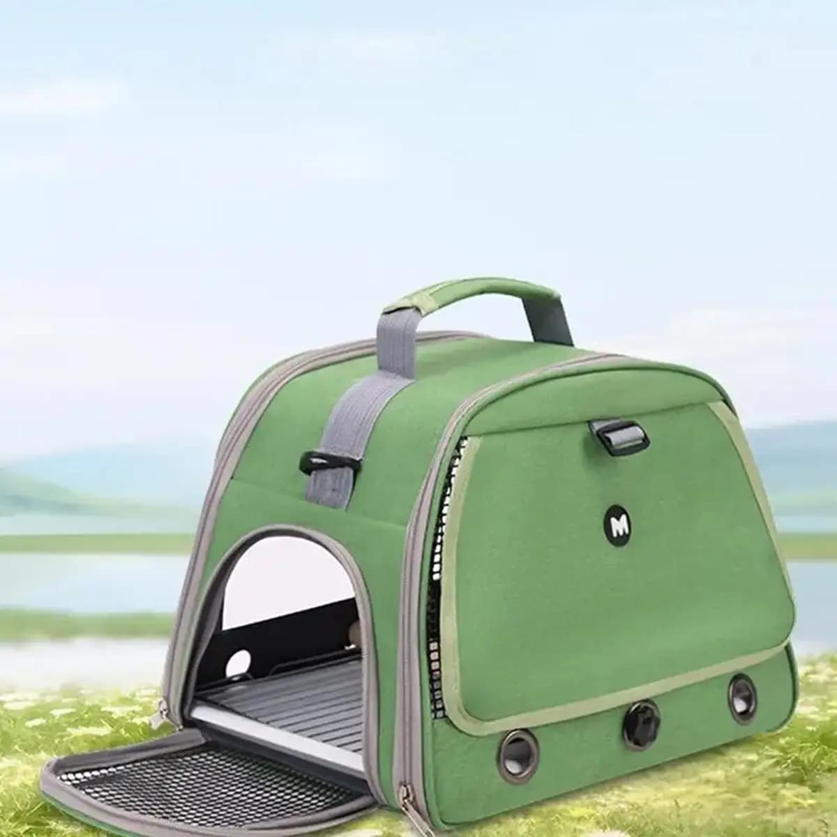 Trasportino per Uccelli MALL con Trespolo per Pappagalli, Parrocchetti, Agaporni, Pappagalli Grigi Africani, Cacatua, Conure - Ideale per Escursioni e Viaggi con Animali Domestici