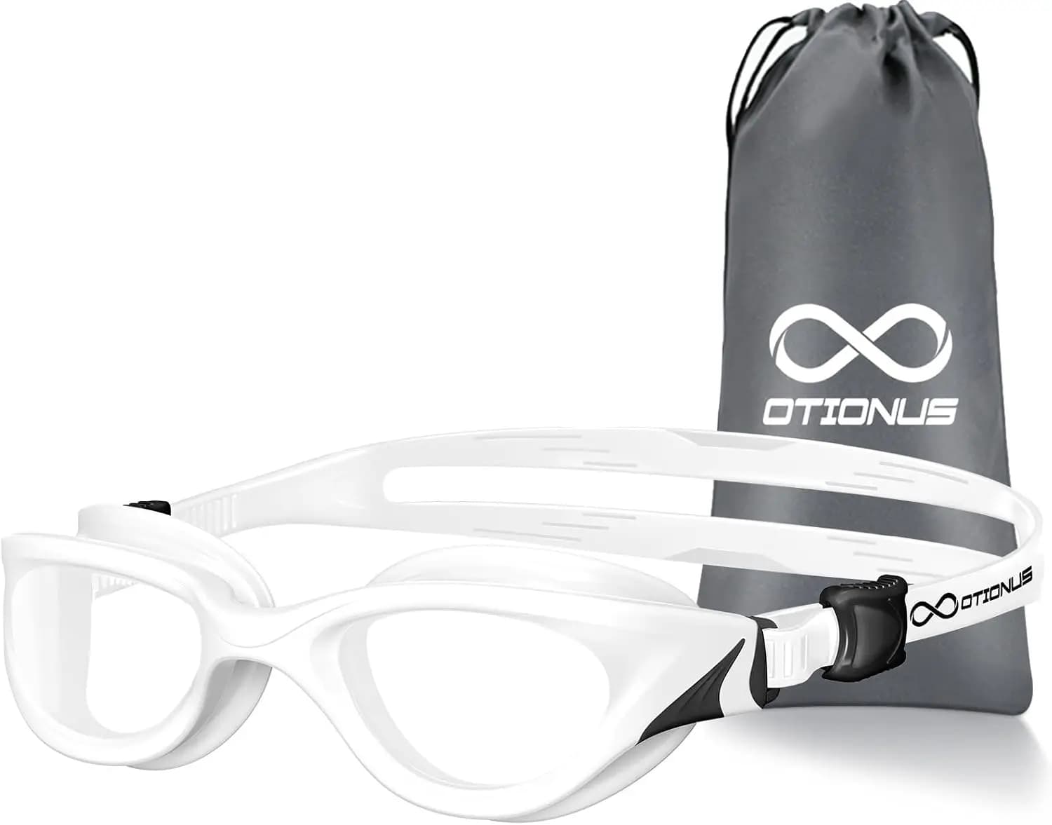 Occhialini da nuoto per adulti, antiappannamento, protezione UV, a prova di perdite, visione ampia, visione chiara, unisex