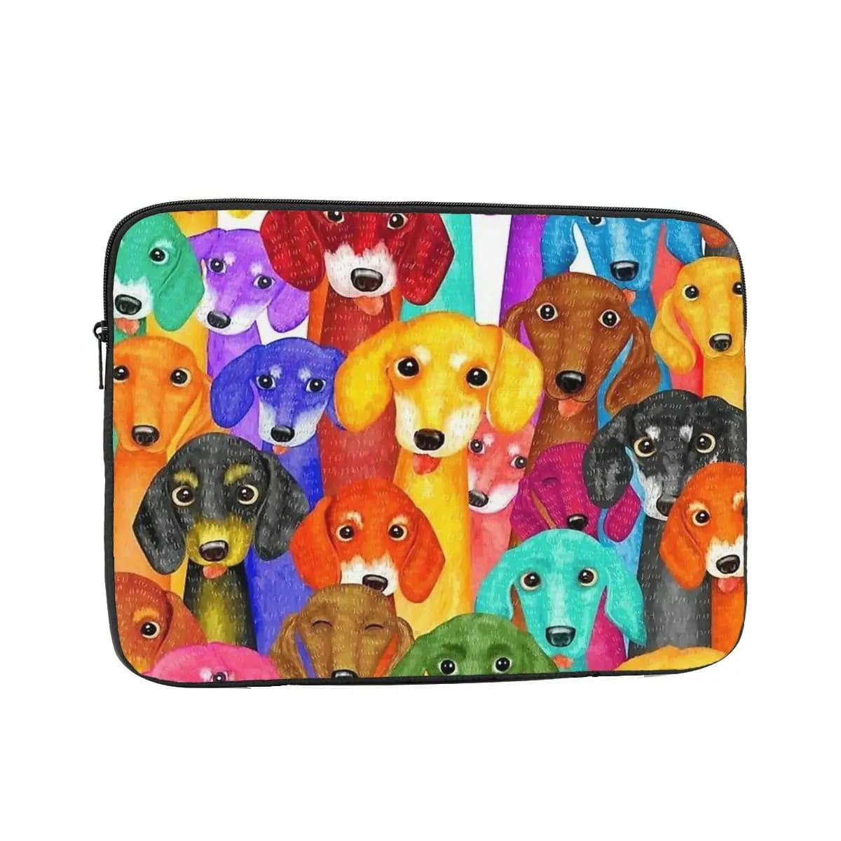 Custodia per laptop per notebook bassotto per cani Custodia per custodia per notebook da 10 12 13 15 17 pollici Custodia antiurto per tablet