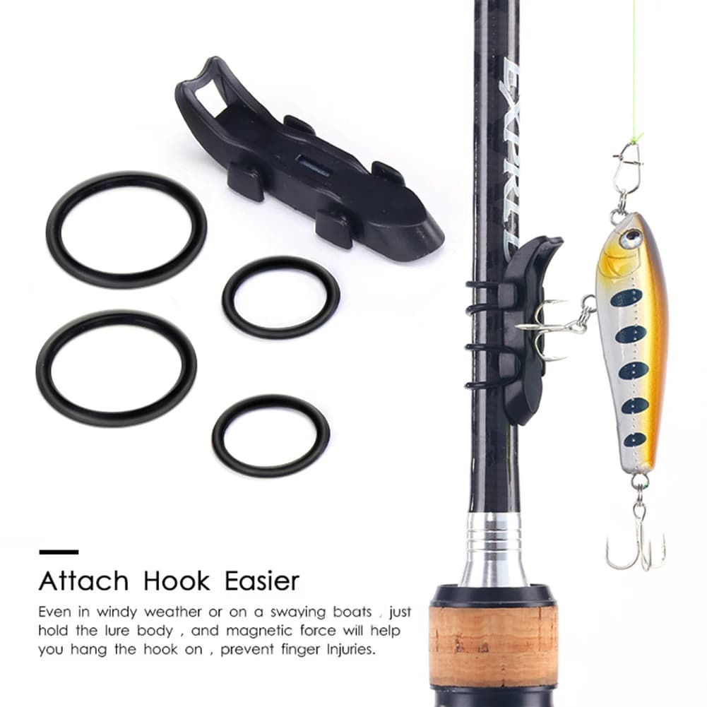 Attrezzatura Automatica per Esche da Pesca con Anelli in Gomma, Supporto per Esche che Previene Graffi, Accessori per Canna da Pesca