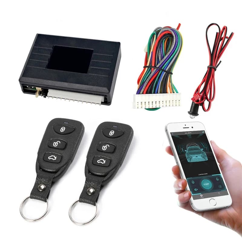 Motors Alarm System Automatic Remote Control Central Kit Door Lock Keyless APP with Remote Control