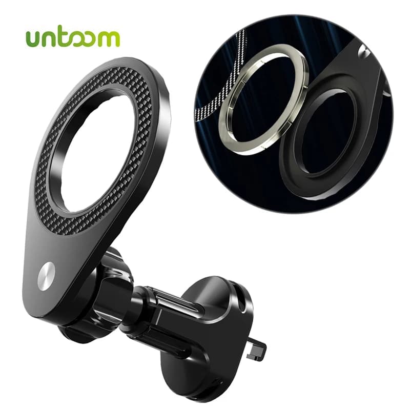 Untoom Magnetic Phone Holder with Car Air Holder for MagSafe Universal Car Phone Holder with Strong Magnet for iPhone 16 15 14 Pro Max Xiaomi