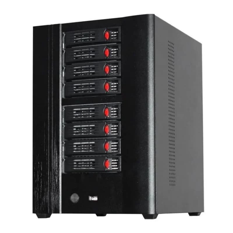 Scheda madre NASITX a 8 alloggiamenti con backplane per disco rigido SATA, server di archiviazione domestico, componenti per computer, case e torri