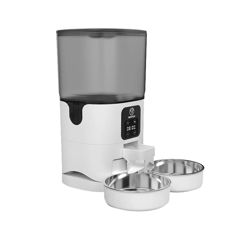 Auto APP Wifi Inteligente Double Bowl Splitter Timed 6l Dog Cat Food Dispenser Mascotas Automatic Smart Pet Food Feeder
