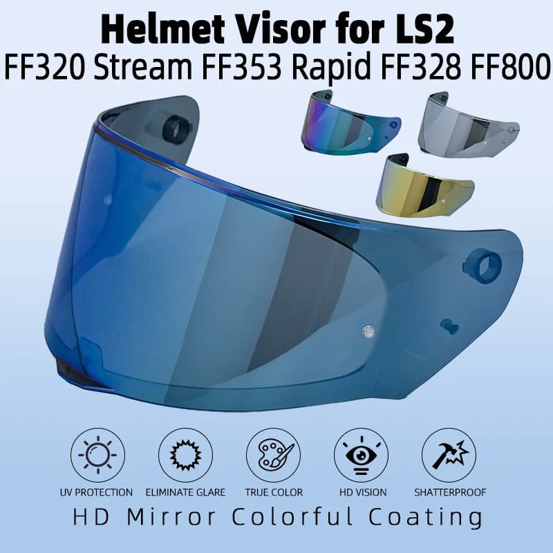 Casco per LS2 FF320 FF353 FF328 FF800 Visiera per casco Capacete De Moto Casco integrale Accessori moto Lente scudo
