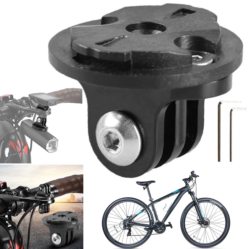 Aluminum Alloy Bike Camera Light Camera Support Brace Computer Support Base for Garmin Gopro