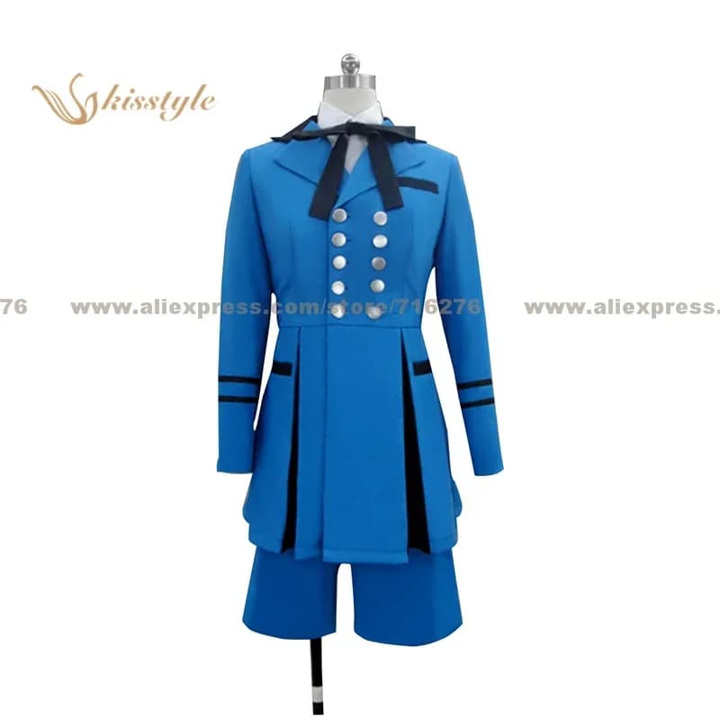 Anime Black Butler Ciel Phantomhive Blu Abito completo Uniforme COS Abbigliamento Costume cosplay, personalizzato accettato
