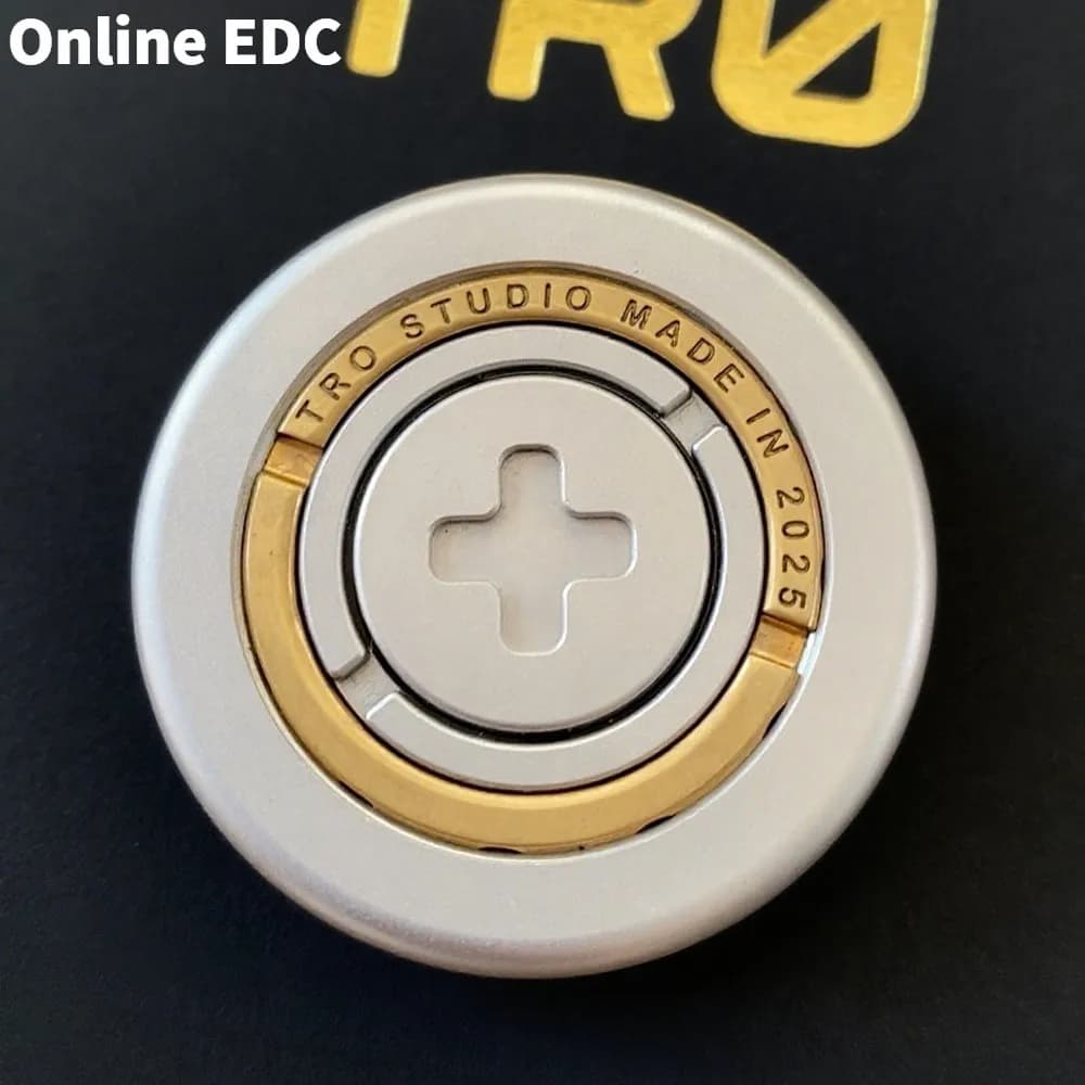 Giocattoli EDC usati TRO Anello stellare in acciaio inossidabile Fidget Spinner limitato a 100 giocattoli Fidget fai da te per adulti Accessori da scrivania