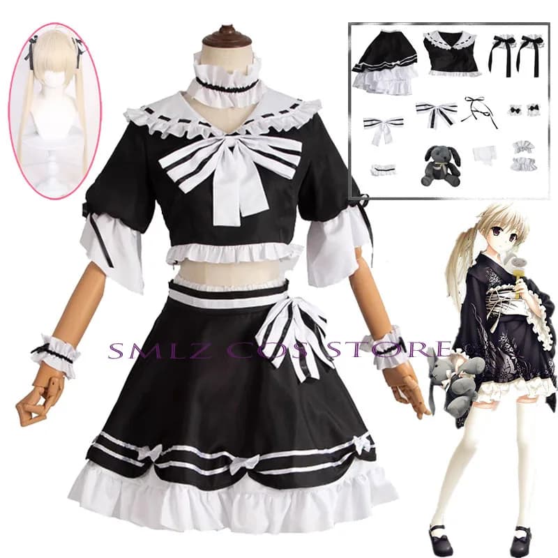 Cameriera Kasugano Sora Cosplay Anime Yosuga no Sora Costumi Cosplay Donne Grembiule Sexy Vestito Vestito Lolita Uniforme per la Donna Del Partito