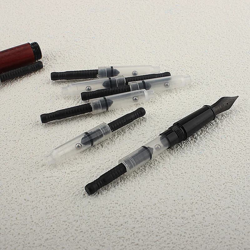 3/6PC Push-pull style European standard 2.6 Chinese standard Fountain Pen Ink Converter Ink Refill