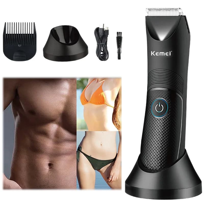 Kemei KM-1838 Base Usb washable man razor inguine beard Trimmer multifunction haircut electric haircut