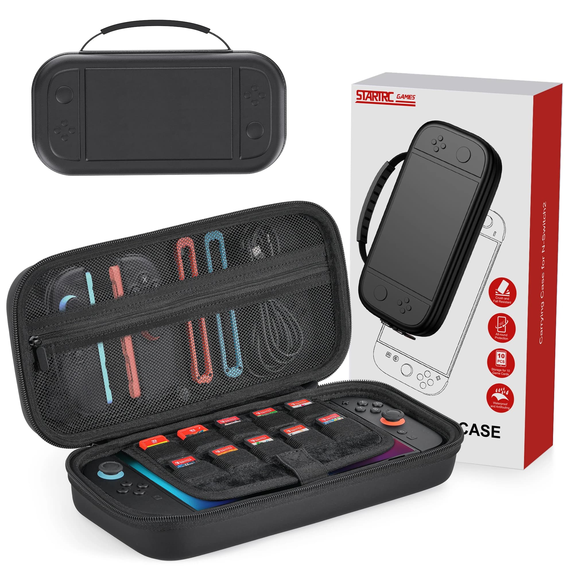 Custodia protettiva da viaggio per Nintendo Switch 2 Console Custodia rigida in PU Custodia per accessori Switch 2