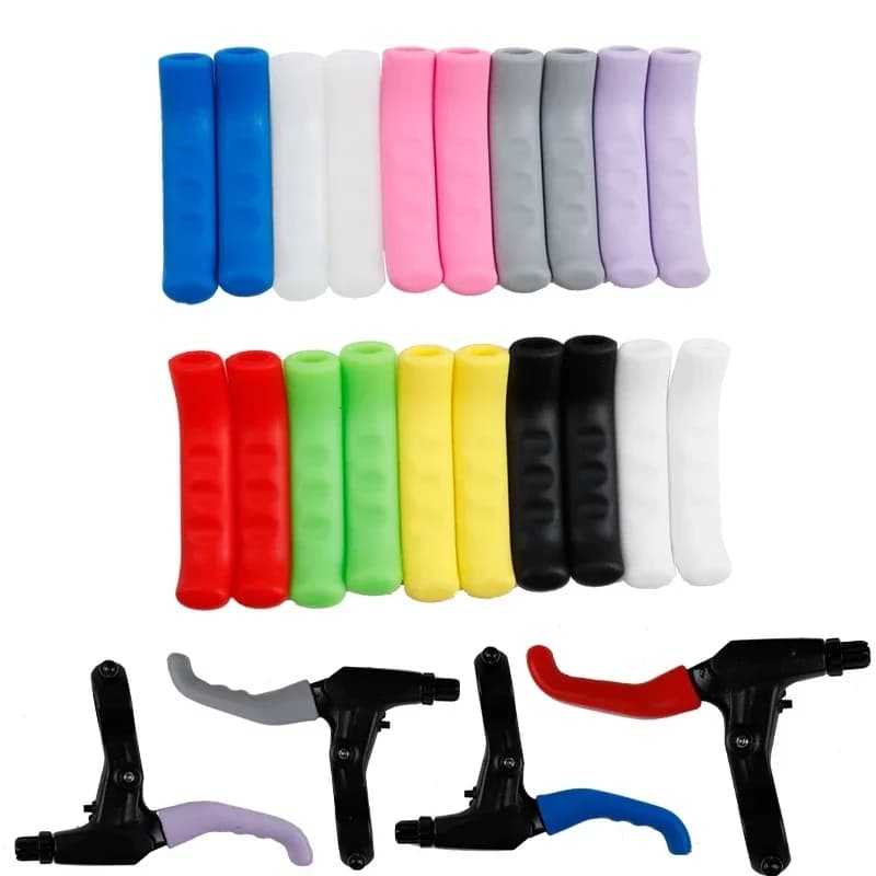 2 pezzi di copertura della maniglia del freno della bicicletta custodia in silicone MTB copertura della protezione della leva del freno della bici da strada accessori per freni per mountain bike