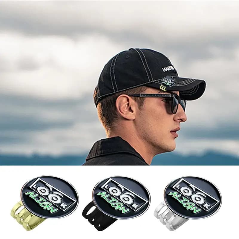 Indicatore magnetico per pallina da golf Clip magnetica per cappello da uomo con occhi carini Design Strumento in metallo che attacca facilmente combinazioni di accessori
