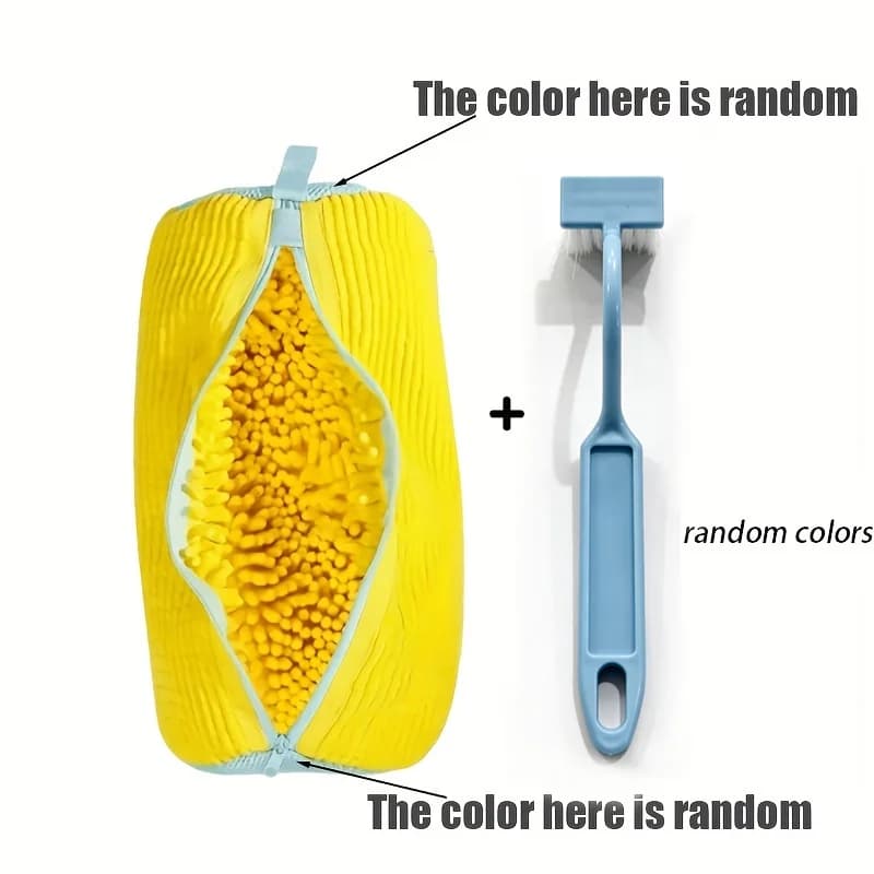 1 sacchetto per lavare le scarpe e 1 spazzola per scarpe di colore casuale in regalo, sacchetto speciale per lavare le scarpe in lavatrice, sacchetti per lavare le scarpe a casa.