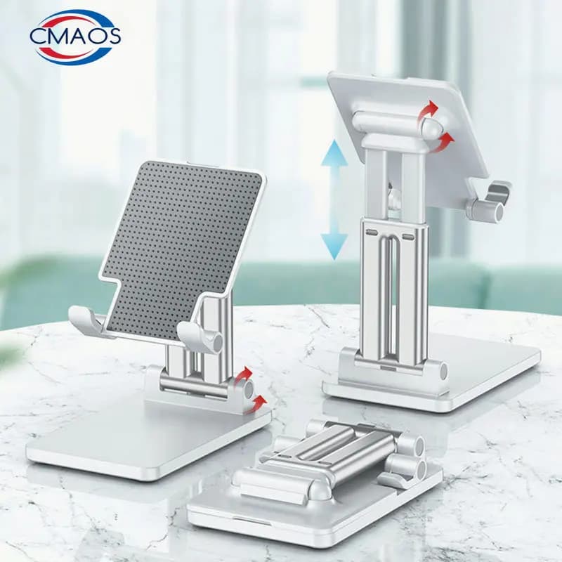 CMAOS Desktop Mobile Phone Holder Stand For iPhone iPad Adjustable Tablet Foldable Table Cell Phone Desk Stand Holder Universal