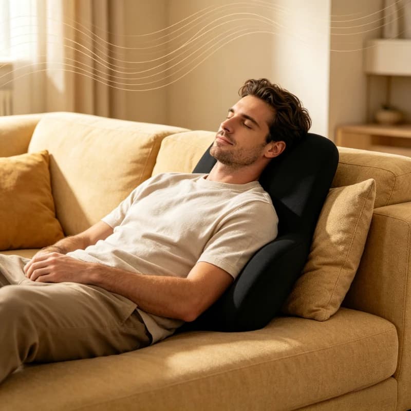 Cuscino per il collo in memory foam e supporto lombare per auto, cuscino traspirante per poggiatesta e schienale per il comfort durante la guida