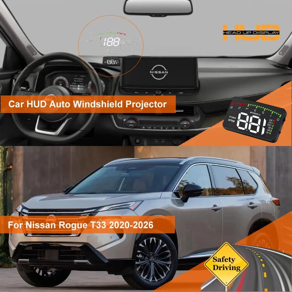 Display Head-Up HUD per Auto Nissan Rogue S35 2008-2013 T32 2014-2020 T33 2020-2026, Proiettore per Parabrezza, Accessori Auto