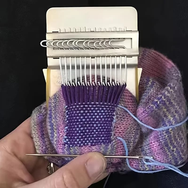 10/14 Hooks Braiding Patching Machine Hand Knitting Wooden Speed Weve Type Small Loom Tool Stitching And Knitting Loom