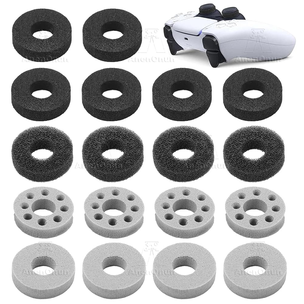 18PCS Controller Anelli di precisione Obiettivo Assist Motion Control Gamepad Thumbstick Migliora la sensazione della mano Anti-Drift Anti-usura Buffer Ring