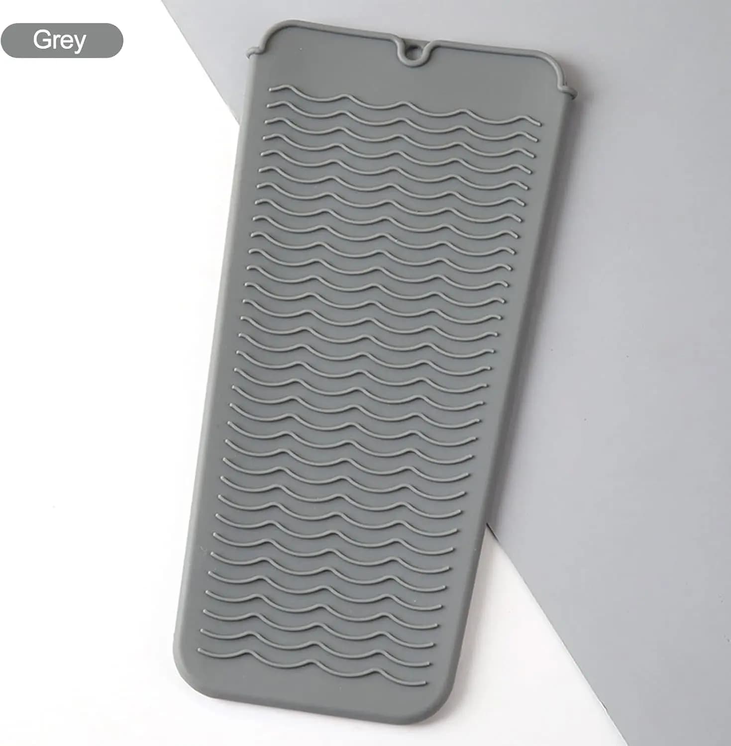 1pc Heat Resistant Silicone Hair Styling Tool Mat - Non-Slip Durable Insulation Pad for Straighteners And Curling Irons Suitable