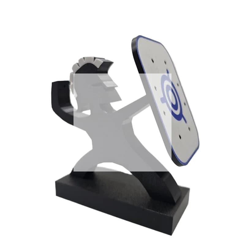 Porta Dardi Spartan Warrior a 8 Scomparti, Organizzatore Resistente per Bersaglio, Decorazione per Sala Giochi a Tema Greco